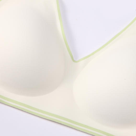 都市丽人Vbra内衣深V领口内衣女泳布文胸无尺码3/4杯薄款无钢圈无排扣LB46K4 商品图4