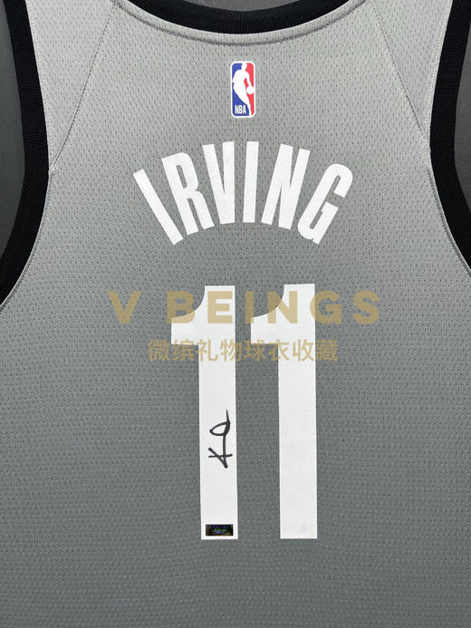 收藏系列 欧文 篮网队11号灰色 亲笔签名球衣 商品图2