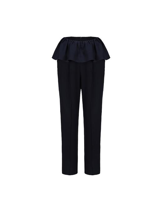 【伞下深海】腰部立体捏褶设计铅笔裤 商品图4