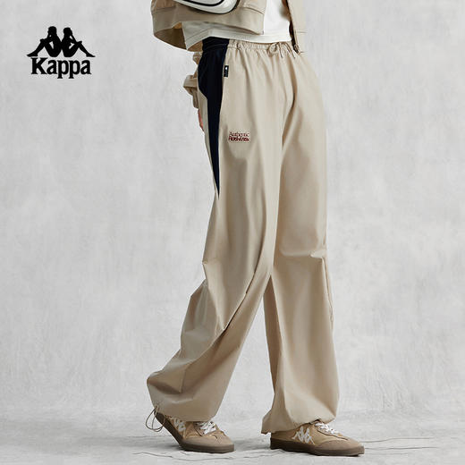 Kappa卡帕休闲裤2024新款女弹力运动长裤防泼水直筒裤抽绳小脚裤K0E42AX31D 商品图3