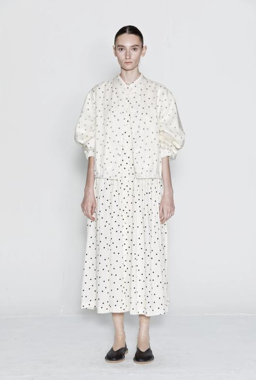 ECOLE DE CURIOSITES 丝绸欧根纱波点夹克外套 商品图1