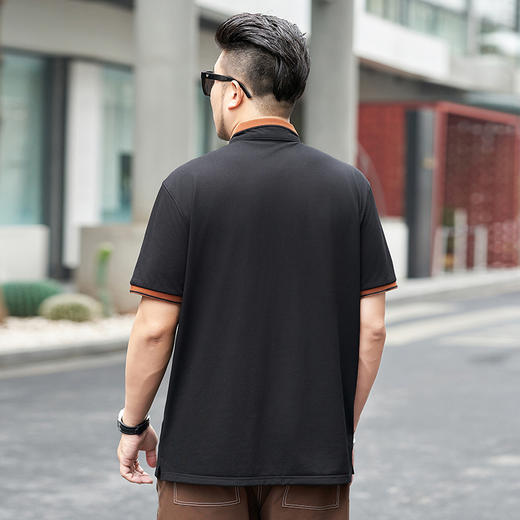 【新款DMH】大依优型大码男装短袖Polo衫翻领加肥加大休闲肥佬男上衣夏季半袖胖子潮款 商品图2