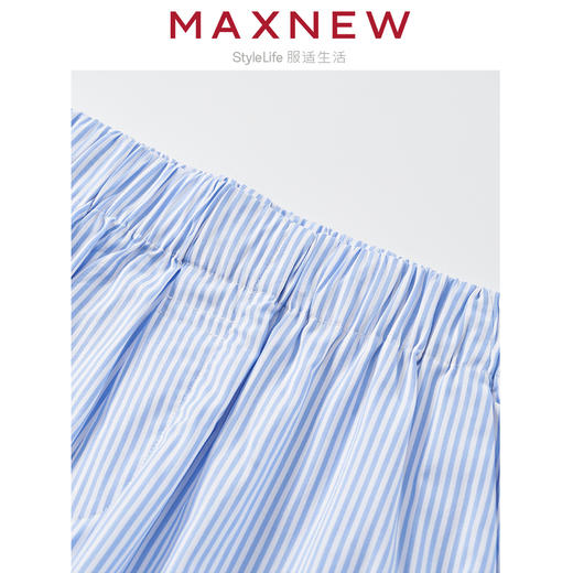 【短裤】女装宽松时尚条纹短裤 1N1224201 商品图2