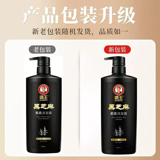 霸王  黑芝麻柔亮洗发露750ml（新老款随机发货） 10101011456 商品图3