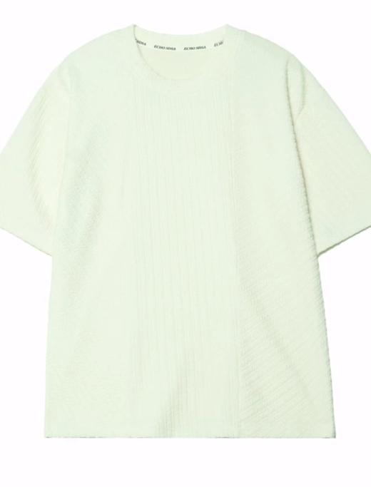 T87夏季新款泡泡纱肌理感百搭宽松短袖上衣T恤 商品图1