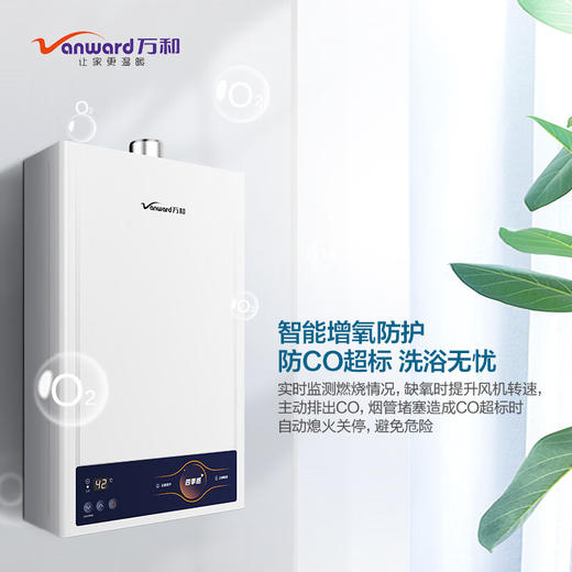 万和 12升燃气热水器 水伺服恒温 四季感洗浴 多重净滤 双重防冻 智能断电记忆 恒温亲肤 co实时监控 开机自检JSQ24-12W5-12T(天然气) 商品图3