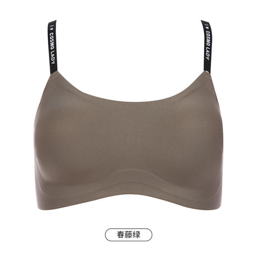 都市丽人Vbra内衣无痕背心内衣女泳布文胸无尺码抹胸薄款无钢圈无排扣LB463K 商品图8