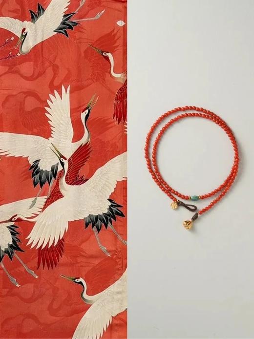 手作天然石新中式文玩手作串珠项链一梦入敦煌、柿柿如意规格可选 商品图2