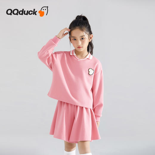 【清仓捡漏】【两件套】【120-165】【可可鸭】女童套装学院风运动两件套 商品图3