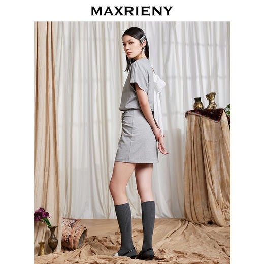 MAXRIENY星钻公主收腰短裙夏高腰半身针织包臀裙(货号:MC87SK254) 商品图2