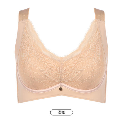 都市丽人舒软挺塑轻塑调整型内衣女蕾丝塑身CD杯3/4杯超薄文胸软钢圈四排扣LJ43C3 商品图11