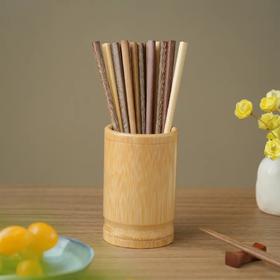 双枪 西子千束实木日式分食筷10双/盒