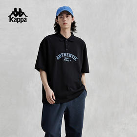 Kappa卡帕短袖POLO2024新款情侣男女夏多色运动半袖休闲学院风T恤K0EX2PD30D