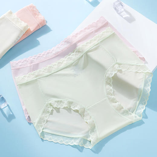 【新粉专享~抢券后19.9元/3条装】多妈自用分享  贼好穿完美超薄凉爽7A抑菌蚕丝面膜内裤 2801  不卡裆 不勒  裸穿无感 ~像没穿一样舒服 一穿上瘾~杭州仓发 商品图8