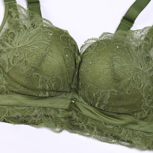 都市丽人舒软挺塑轻塑调整型内衣女蕾丝塑身AB杯3/4杯中厚文胸无钢圈四排扣LJ41B3 商品图5