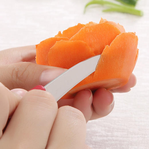 Victorinox维氏水果刀拼盘雕花刀食品弯刃小刀黑色60mm 商品图5