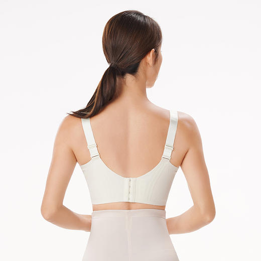 都市丽人舒软挺塑轻塑调整型内衣女锁边塑身CD杯3/4杯薄款文胸无钢圈四排扣LJ42C9 商品图3