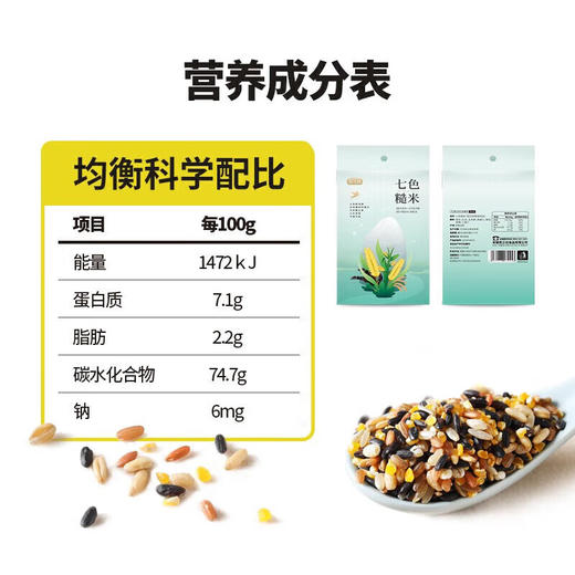 燕之坊七彩缤纷杂粮礼盒1.2kg五谷杂粮礼盒 七彩缤纷礼盒 1.2kg 商品图4