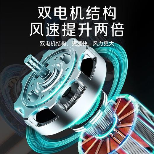 挂腰风扇制冷随身空调挂脖小风扇工地工作超大风力大容量充电风扇 商品图8