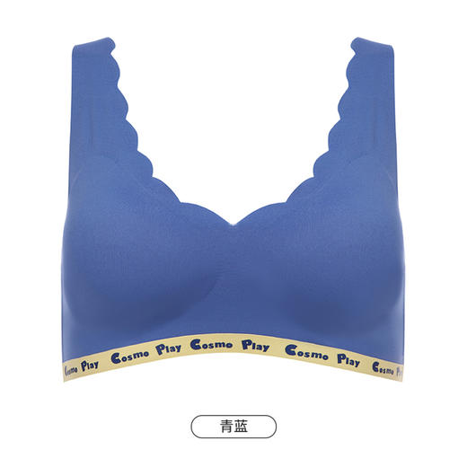 都市丽人Vbra内衣花瓣领口内衣女泳布文胸无尺码3/4杯薄款无钢圈无排扣LB466K 商品图11