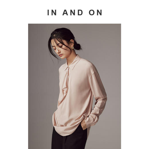 IN AND ON 新款 左岸慢调  法式环领超柔长袖衬衫54166 商品图2