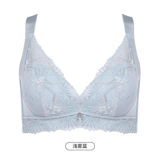 都市丽人美体纤塑中塑调整型内衣女蕾丝塑身C杯3/4杯超薄文胸无钢圈四排扣LJ43C7 商品图11