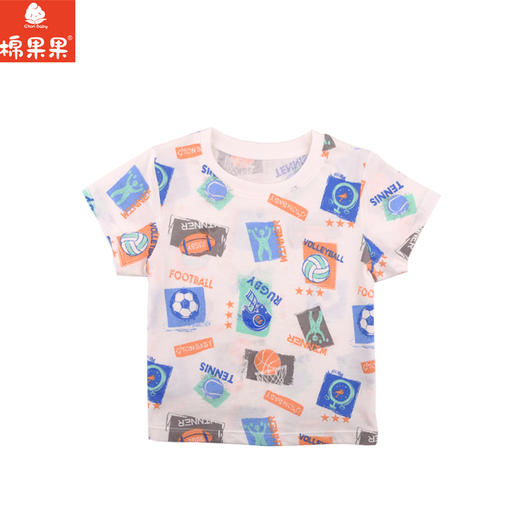 棉果果夏季新品男童纯棉短袖T恤M212140224279 商品图0