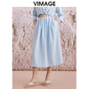 VIMAGE纬漫纪夏季新款宽松高腰显瘦通勤半身裙V2106734 商品缩略图0