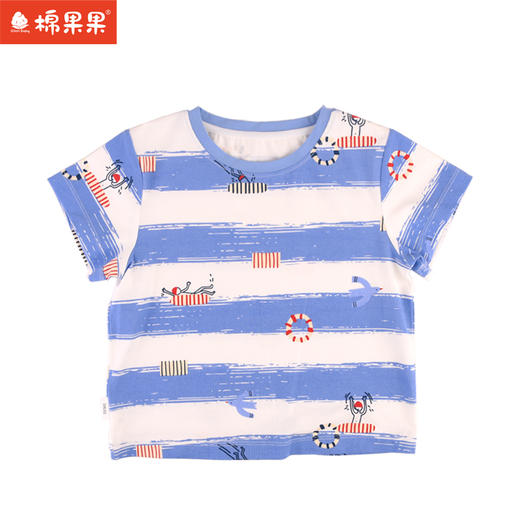 棉果果夏季新品男童纯棉短袖T恤M212140224259 商品图1