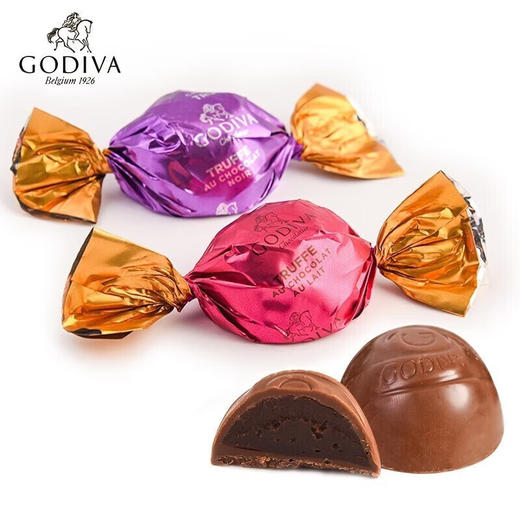 歌帝梵精选松露形巧克力礼盒12颗装120g/041796 松露形牛奶巧克力6颗+松露形黑巧克力6颗丝绒般口感体验 商品图1