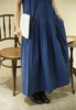 apuntob 小尖领落肩袖蓝色连衣裙(附腰带) 商品缩略图3