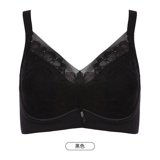 都市丽人舒软挺塑轻塑塑身内衣女蕾丝BC杯适穿3/4杯超薄款速干调整型文胸软钢圈三排扣LJ43D6 商品图10
