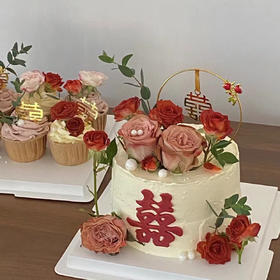 【婚礼蛋糕】-结婚蛋糕/鲜花蛋糕