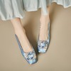 【预售5天】贵气水钻浅口法式方头蓝色配裙子单鞋YS&YSD4155 商品缩略图1