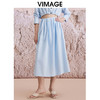 VIMAGE纬漫纪夏季新款宽松高腰显瘦通勤半身裙V2106734 商品缩略图4