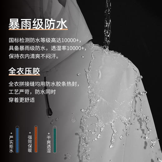 【透气王冲锋衣】拓路者户外暴雨级防水夹克男活页结构硬壳登山服 商品图3