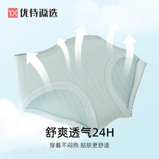 【39元3条，下单拍3】软糯棉感莫代尔内裤女士春夏款中腰三角短裤蕾丝边YXNW010 商品图3