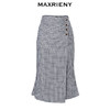 MAXRIENY格纹抽褶半身裙女春款复古通勤包臀短裙(货号:MC87SK267) 商品缩略图4