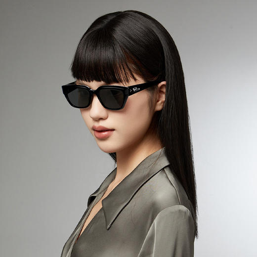 普莱斯新款太阳镜PBS24008A 复古窄框猫眼 优质板材镜框 TAC偏光镜片 修颜宽边镜腿 男女同款 四色可选 商品图3