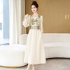 【预订·最迟6天发货】高级感套裙连衣裙女2024春夏新款复古国风马甲a字长裙两件套减龄 商品缩略图2