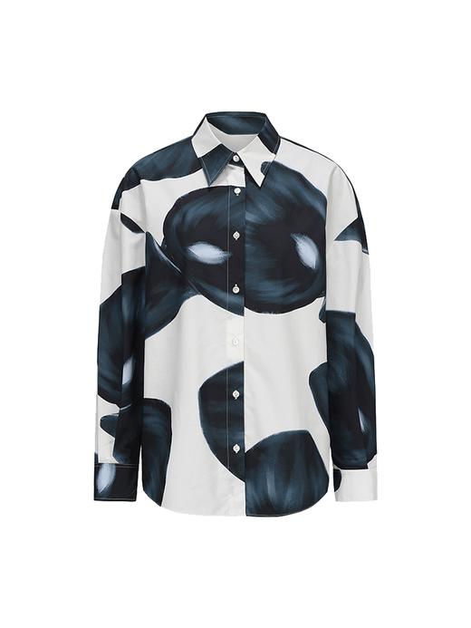 【盛夏池畔】品牌定染马蹄莲印花衬衫 商品图4