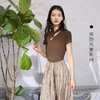三彩【松萝共倚】2024夏季新款拼接连衣裙镂空新中式长裙泡泡袖女C 商品缩略图2