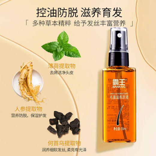霸王  育发防脱洗发水380ml+毛囊滋养原液55ml 10101022055 商品图3