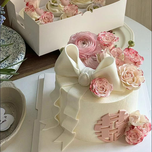 【婚礼蛋糕】-结婚蛋糕/鲜花蛋糕 商品图2