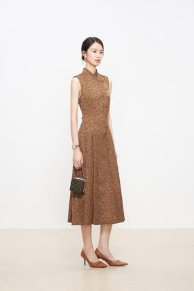 -栗壳、漆黑色连衣裙HJ1S33《舜华》【花间集】