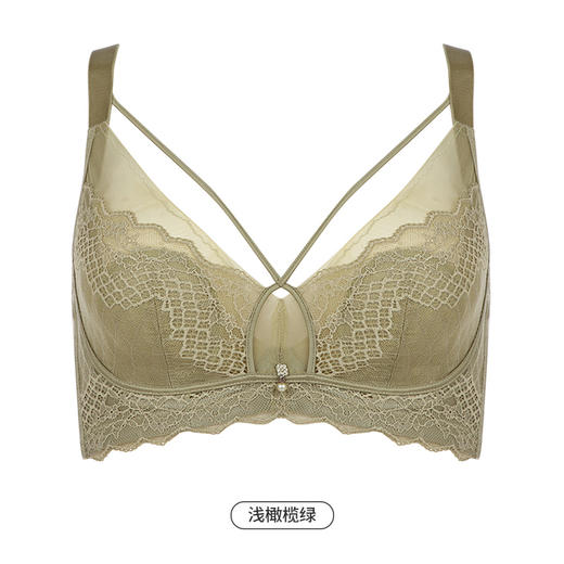 都市丽人舒软挺塑轻塑塑身内衣女蕾丝BC杯适穿3/4杯超薄款速干调整型文胸无钢圈四排扣LJ43B8 商品图11