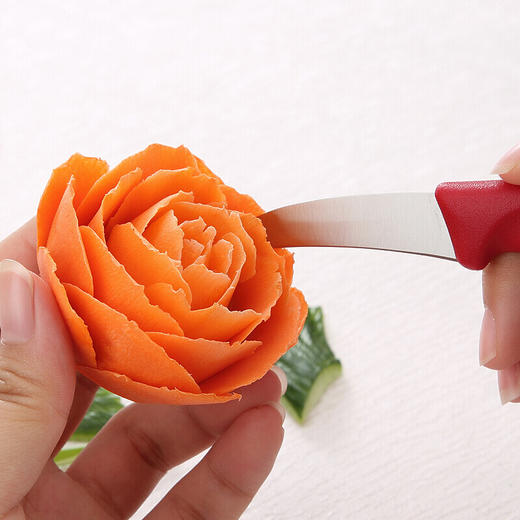 Victorinox维氏水果刀拼盘雕花刀食品弯刃小刀黑色60mm 商品图7