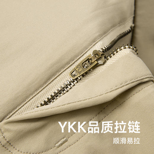 【三防面料】【新款DDP】大依优型大码冰丝弹力松紧腰商务休闲裤YKK拉链直筒裤夏季弹力加肥加大宽松大码男士 商品图3