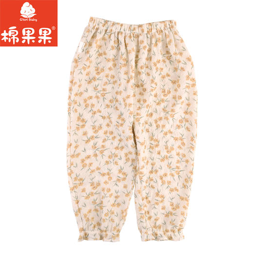 棉果果夏季新品女童爽滑梭织九分裤M222208424241 商品图1