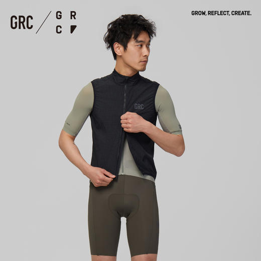 GRC桀骜无尽科技系列防风格子骑行服马甲男女同款 商品图4
